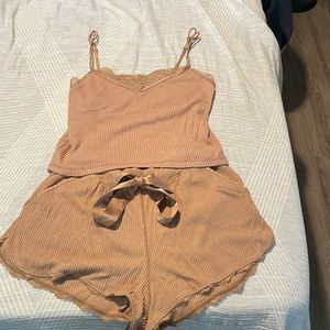 Abercrombie & Fitch tank top & short pajama set size small top and medium shorts
